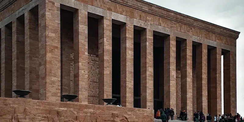 Colonnade of Anıtkabir in Ankara